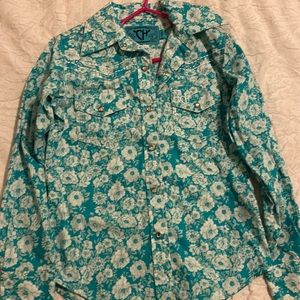 Teal Cowgirl shirt